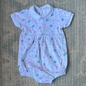 Lullaby set Baby Blue Alphabet Print bubble